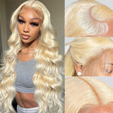 Former LACE Head Cap LACE FRONTAL WIG13x4 Straight 613 BLONDE Straight Hair