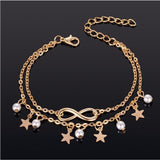 Fashion Bohemian Tassel Pearl Anklet