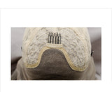 Front Lace Half Hand Hook Gradient Color Long Curly Head Cover