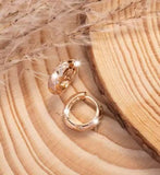 Small Hollow Cross Earrings Retro Style