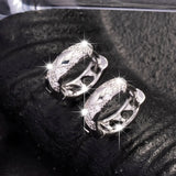 Small Hollow Cross Earrings Retro Style