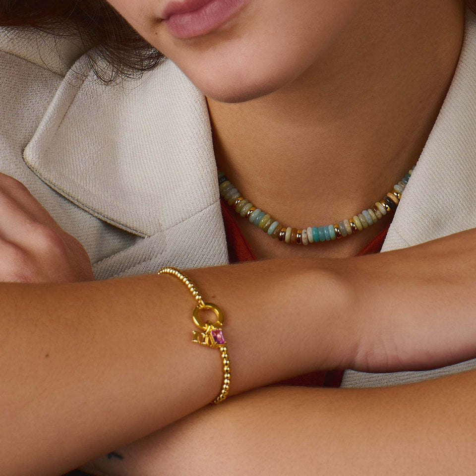 Women's Exquisite Fashion Personality Birthstone Bracelet