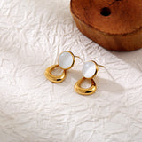 European And American Style Women Temperament Commuter Style Exquisite Opal Titanium Steel High Sense