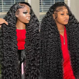 250% High Density 40 38 Inch Deep Wave 13x6 HD Lace Front Human Hair Wig Loose Water Wave Curly 13x4 Lace Frontal Wig Human Hair