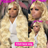30 36 Inch Real 220% Density Wavy Honey Blonde 613 HD Lace Frontal Wigs 13x4 13x6 Brazilian Body Wave Human Hair Wigs For Women