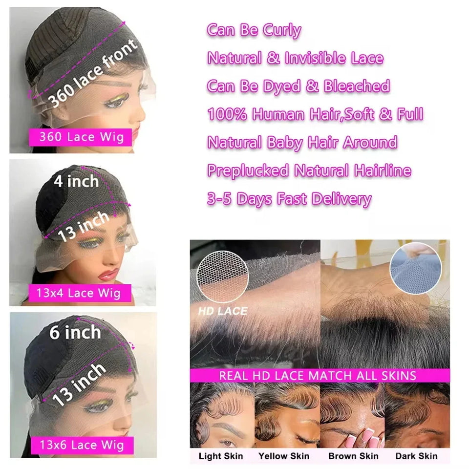 99J Colored 360 Lace Front Human Hair Wigs Deep Wave Burgundy 13x4 13x6 HD Transparent Lace Frontal Wig Wine Red Wig For Women