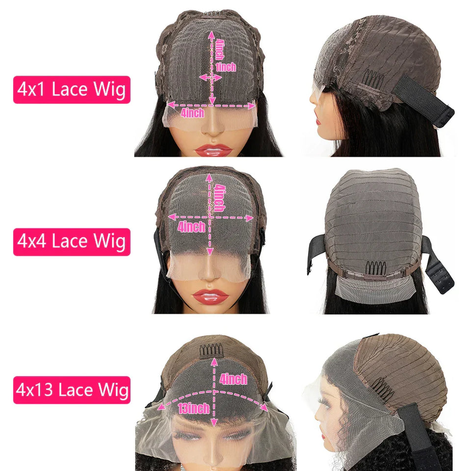 300% Density Body Wave Human Hair Wigs For Women 13x4 Hd Transparent Lace Frontal Pre-Plucked 4x4 Closure Indian Remy Hair Wig
