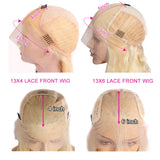 613 Blonde Lace Front Human Hair Wigs Indian Body Wave 13x6 HD Lace Frontal Human Hair Wigs Transparent Lace Wigs for Women