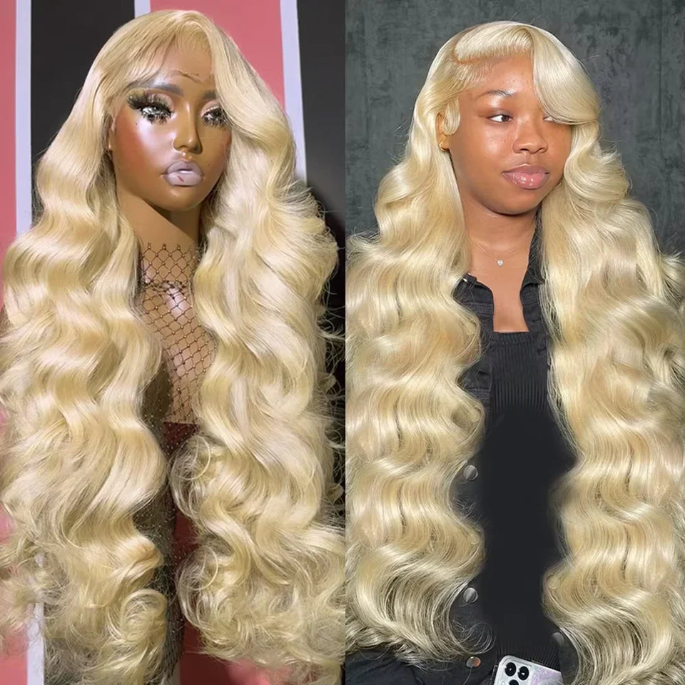 30 36 Inch Real 220% Density Wavy Honey Blonde 613 HD Lace Frontal Wigs 13x4 13x6 Brazilian Body Wave Human Hair Wigs For Women