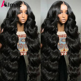 300% Density Body Wave Human Hair Wigs For Women 13x4 Hd Transparent Lace Frontal Pre-Plucked 4x4 Closure Indian Remy Hair Wig