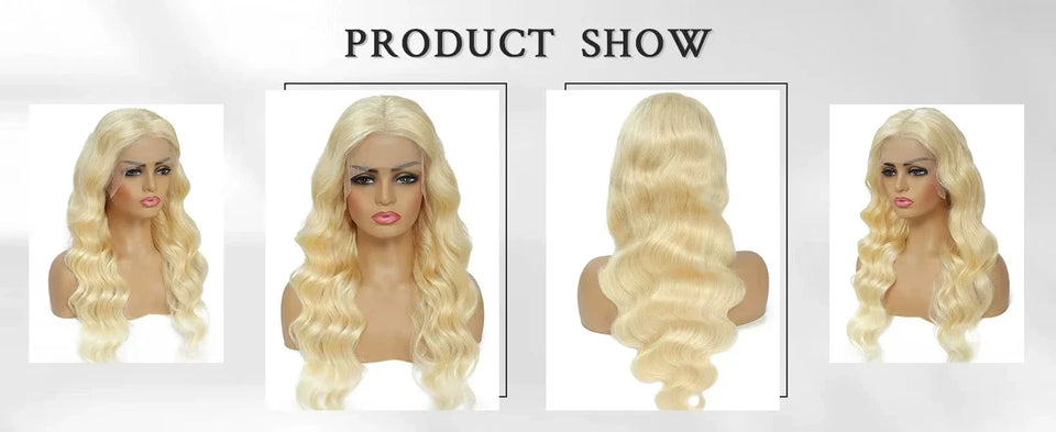 300 Density Blonde 613 Lace Front Wigs 13x6 HD Lace Body Wave Wig 40 42 Inch Brazilian Pre Plucked Colored Lace Frontal Remy Wig