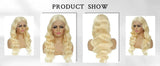 300 Density Blonde 613 Lace Front Wigs 13x6 HD Lace Body Wave Wig 40 42 Inch Brazilian Pre Plucked Colored Lace Frontal Remy Wig