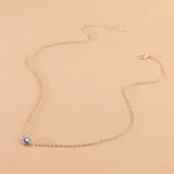 Fashion Simple Blue Eye Pendant Necklace