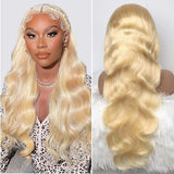 Former LACE Head Cap LACE FRONTAL WIG13x4 Straight 613 BLONDE Straight Hair