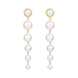 Vintage Pearl Creative Simple Pearl Long Earrings