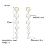 Vintage Pearl Creative Simple Pearl Long Earrings