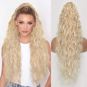 Grip Ponytail Fluffy Long Curly Hair Horse Tail Wig
