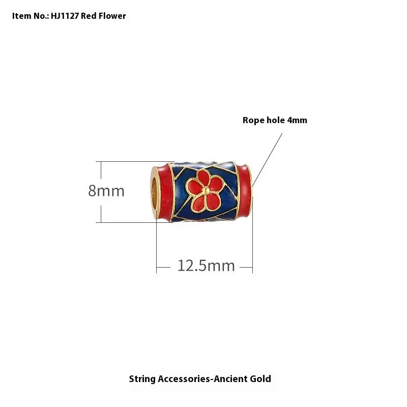 Alluvial Gold Ancient Yellow Gold Lucky Beads Diy Accessories