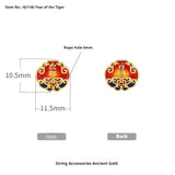 Alluvial Gold Ancient Yellow Gold Lucky Beads Diy Accessories