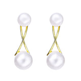 Vintage Pearl Creative Simple Pearl Long Earrings