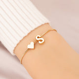 Bracelet Love Heart English Letter Personality Ornament Simple