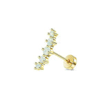 Screw Screw Round Piece Ear Studs Stainless Steel Electroplating Ear Ear Bone Pin