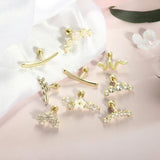 Screw Screw Round Piece Ear Studs Stainless Steel Electroplating Ear Ear Bone Pin