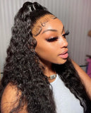 7X5 13X4 Water Wave Glueless Wig Ready to Wear PrePlucked 13X6 Deep Wave HD Lace Frontal Wig Curly Human Hair Wigs For Women