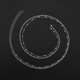 Women's Fashion Round Beads Chain Double-layer Waist Chain