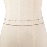 Women's Fashion Round Beads Chain Double-layer Waist Chain