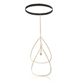 Female Shell Tassel Double Layer Thigh Chain Body Ornament