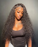 250 300 Density 13x6 HD Lace Frontal Wig Deep Wave Curly Human Hair Wigs For Women Water Wave 13x4 Lace Front Human Hair Wig 200
