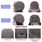 Human Hair Curly Short Bob Wigs