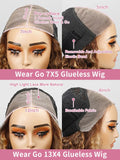 40 Inch Highlight Ombre Deep Wave Glueless Wig Human Hair Ready To Wear Brazilian Colored 13x4 Curly Lace Frontal Wigs For Women