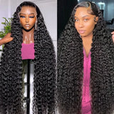 Brazilian Transparent preplucked curly wigs