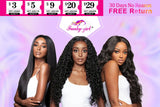 Burgundy 99J Water Wave Lace Front Human Hair Wig Brazilian Long Deep Wave Wigs PrePlucked Hair 180Density Closure Wig For Women
