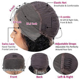 30 32 inch Transparent Deep Wave 13x6 Lace Front Human Hair Wigs 13x4 Lace Frontal Wig Human Hair Wigs 100% Human Hair Quality