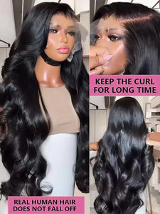 250 Density Body Wave 13x6 HD Lace Frontal Human Hair Wig 30 36 Inch HD Transparent 13x4 Lace Front Wigs For Women Pre Plucked