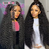 HD Deep Wave 13x4 Lace Frontal Human Hair Wig On Sale 28 30 32 Inch Brazilian Remy 200% Density Curly 4x4 Closure Wigs for Women