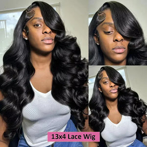 250 Density Body Wave 13x6 HD Lace Frontal Human Hair Wig 30 36 Inch HD Transparent 13x4 Lace Front Wigs For Women Pre Plucked
