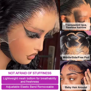 7X5 13X4 Water Wave Glueless Wig Ready to Wear PrePlucked 13X6 Deep Wave HD Lace Frontal Wig Curly Human Hair Wigs For Women
