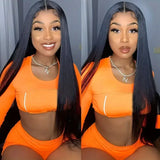 Brazilian 13x6 Lace Frontal Wig Bone Straight 13x4 Transparent Lace Front Human Hair Wigs For Black Women Pre Plucked Gabrielle