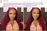 Cynosure Water Wave Lace Front Human Hair Wigs For Women PrePlucked 13x4/13x6 HD Transparent Lace Frontal Human Hair Wigs