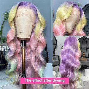 13x6 613 Blonde HD Lace Front Human Hair Wigs Brazilian Straight Human Hair Wigs For Women Transparent 13x6 Lace Frontal Wigs