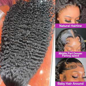 7X5 13X4 Water Wave Glueless Wig Ready to Wear PrePlucked 13X6 Deep Wave HD Lace Frontal Wig Curly Human Hair Wigs For Women