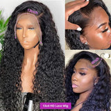 Super Sale Water Wave 13x4 Lace Front Real Human Hair Wigs For Black Women 30 Inch HD Wet And Wavy Loose Deep Wave Frontal Wig