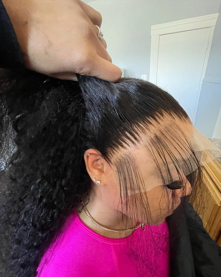 7X5 13X4 Water Wave Glueless Wig Ready to Wear PrePlucked 13X6 Deep Wave HD Lace Frontal Wig Curly Human Hair Wigs For Women