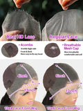 Deep Wave Curly Wigs 13x6 HD Lace Wig Human Hair 250 Density 13x4 HD Transparent Lace Frontal Glueless Wigs For Women 40 46 Inch