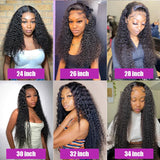 7X5 13X4 Water Wave Glueless Wig Ready to Wear PrePlucked 13X6 Deep Wave HD Lace Frontal Wig Curly Human Hair Wigs For Women