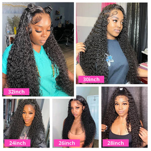 13x6 13x4 Kinky Curly Lace Front Human Hair Wigs Brazilian Deep Wave Frontal Wig For Women 100% Natural Human Hair Wigs On Sale
